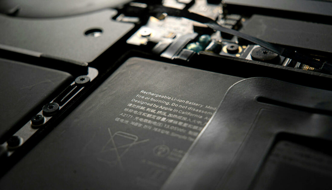 Lithium batteries used in laptops